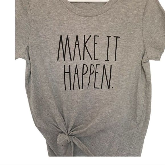 NWT Rae Dunn Make it happen T-Shirt short sleeve - Picture 3 of 3